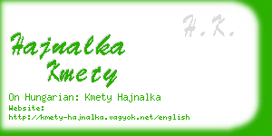 hajnalka kmety business card